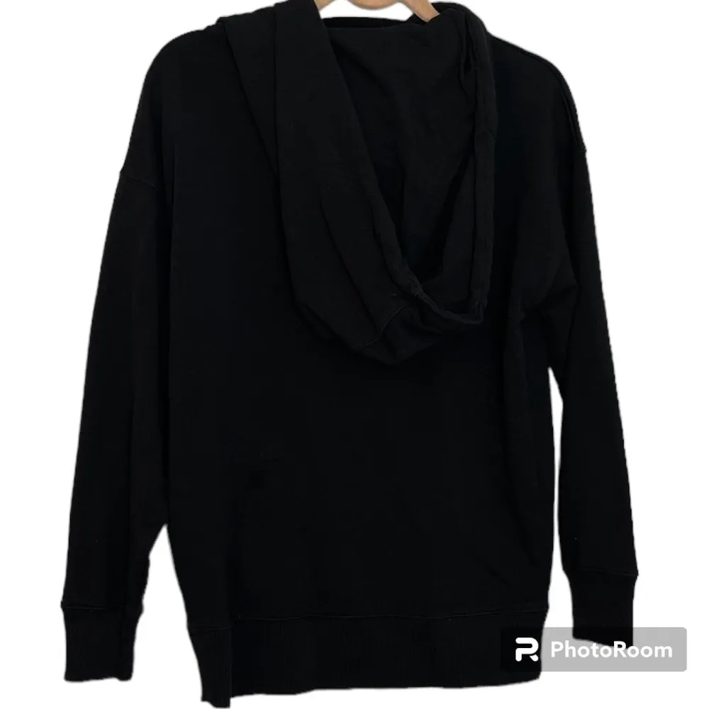 Ivy Park Black Oversized Logo Hooded Size XS - Image 2