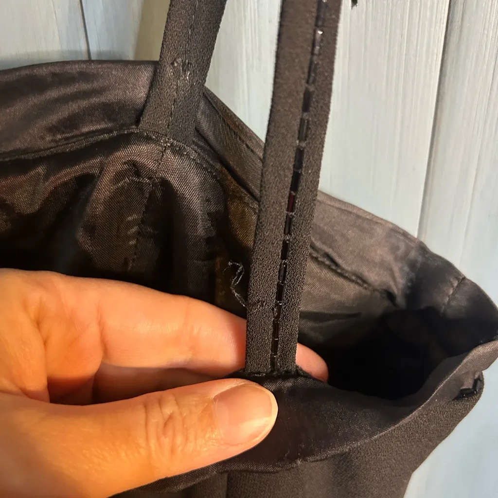 Laundry By Shelli Segal Strapless Black Dress | Size 6 - Image 7