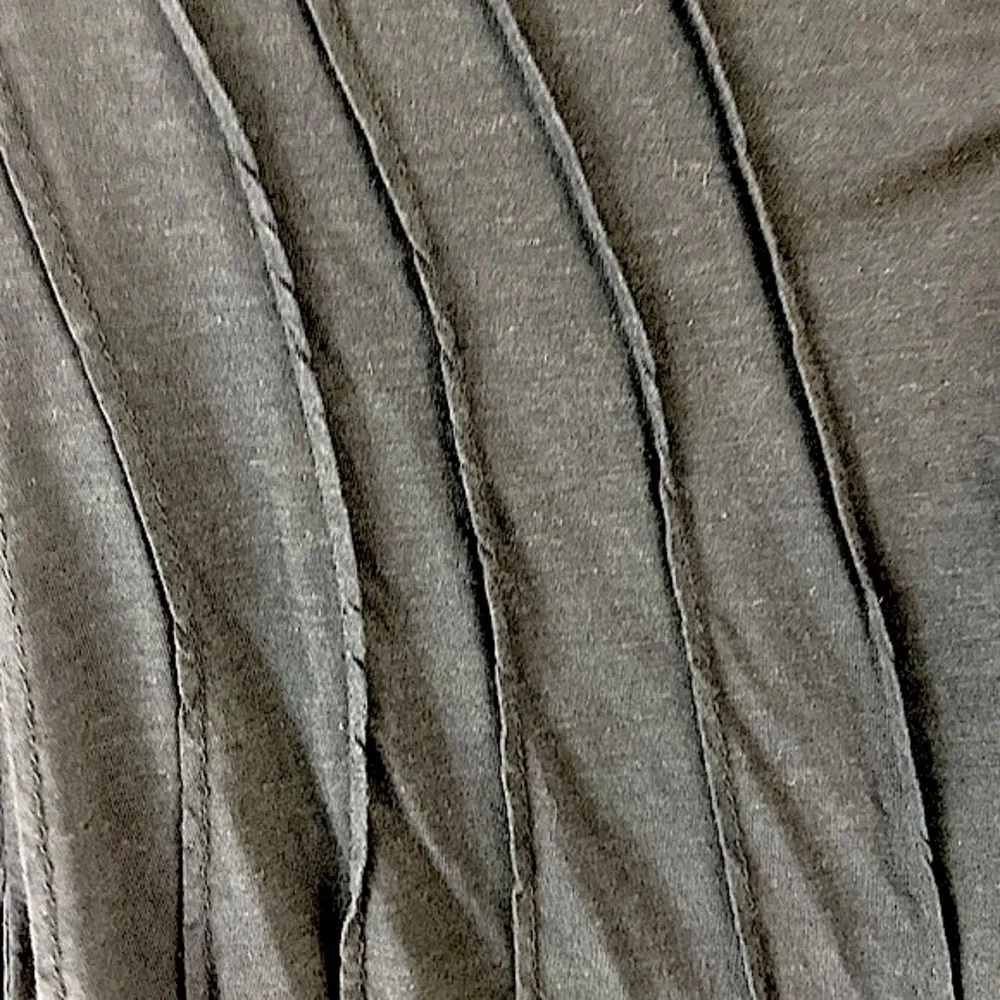 Anthropologie  Pleated Charcoal Gray Lightweight Wrap Size Extra Small - Image 6