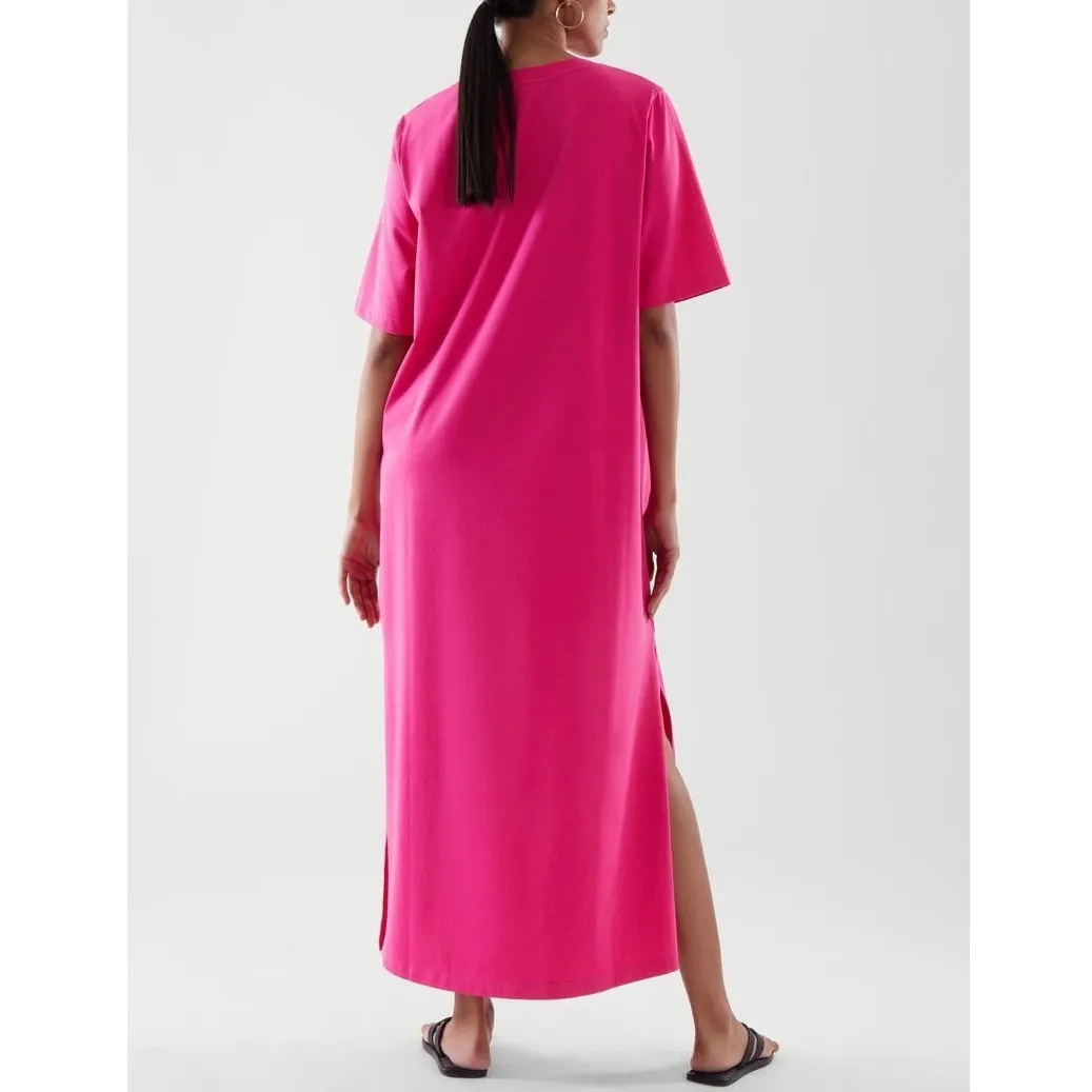 COS Oversized T Shirt Dress Size Small Pink Minimalist Lounge Relaxed Casual - Image 3