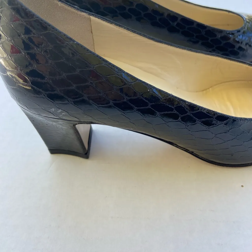Women’s Rangoni Firenze snake, skin pattern all leather size 6.5 Black - Image 8
