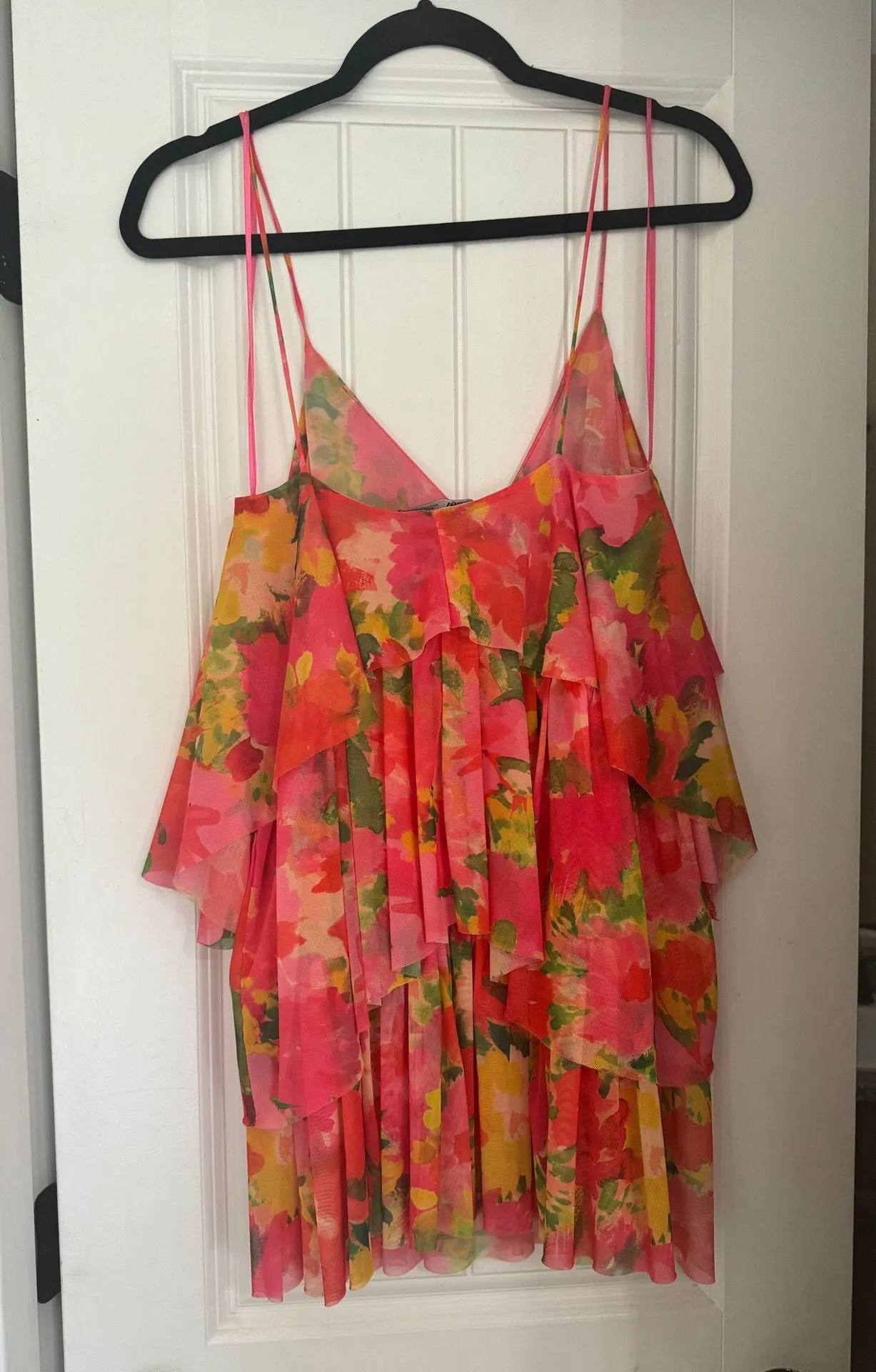 Printed Tulle Mini Dress - Image 5