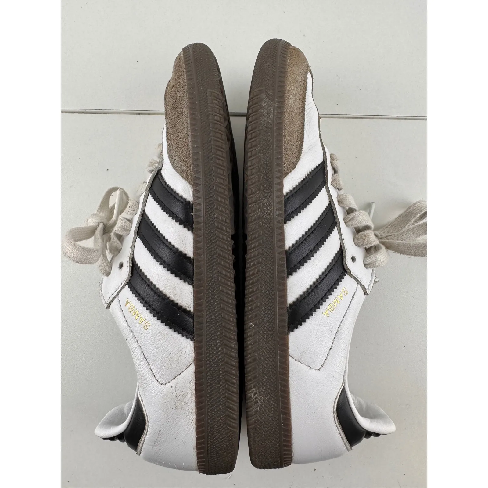 Adidas Samba Classic‎ Retro Leather Sneakers Shoes Womens Size 5 Streetwear - Image 9