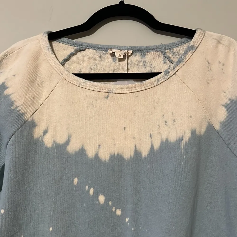 Hem & Thread small mint tie front tie dye sweatshirt long sleeve pullover NWT - Image 5