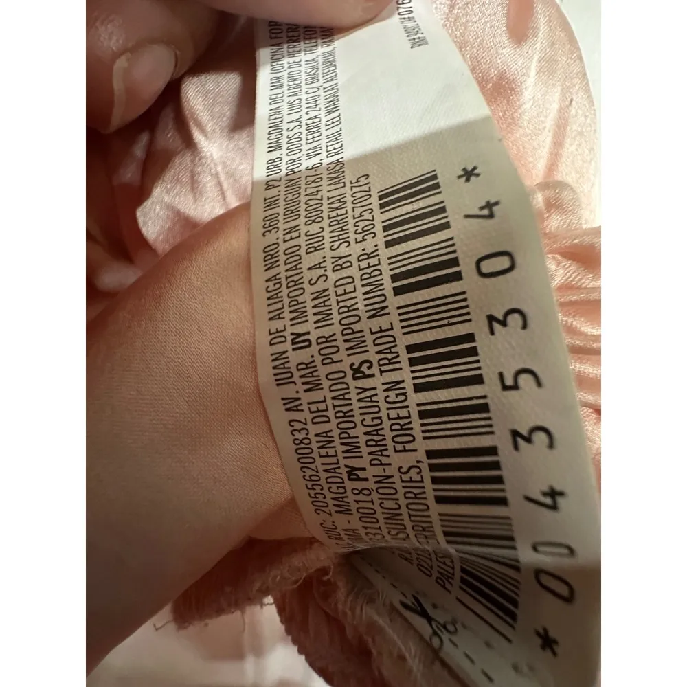 Forever 21 Baby Pink Cropped Tank Adjustable Length Silky Night Club Top - Image 4