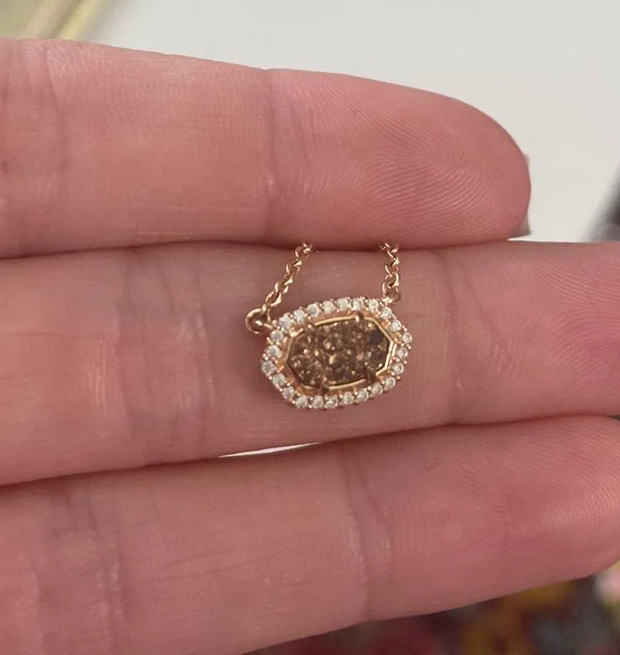 Kendra Scott Elisa Rose Gold Neckalce - Image 2