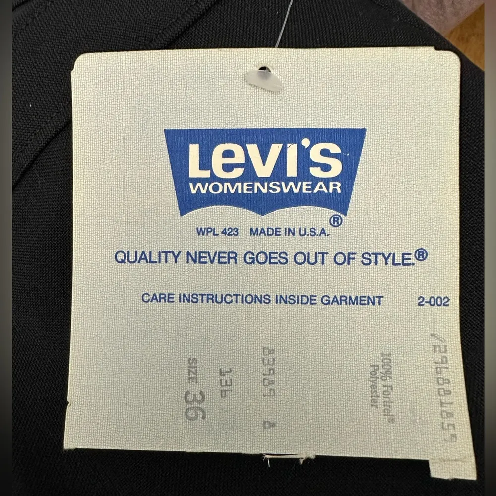 Levi’s Vintage Made In USA Bend Over Pull On Pants Size 36 NWT - Image 3