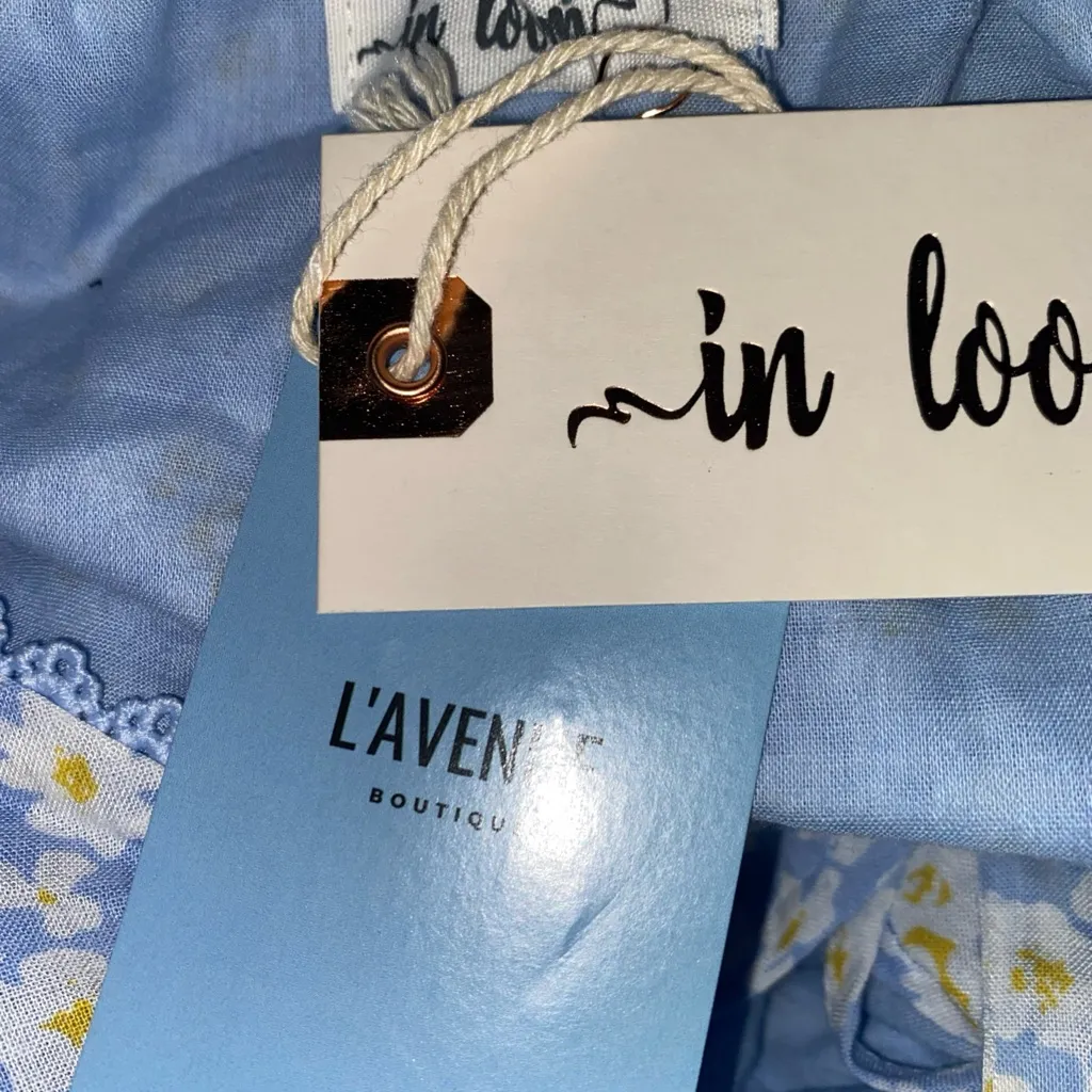 In Loom Daisy Floral Wrap Dress M - Image 14