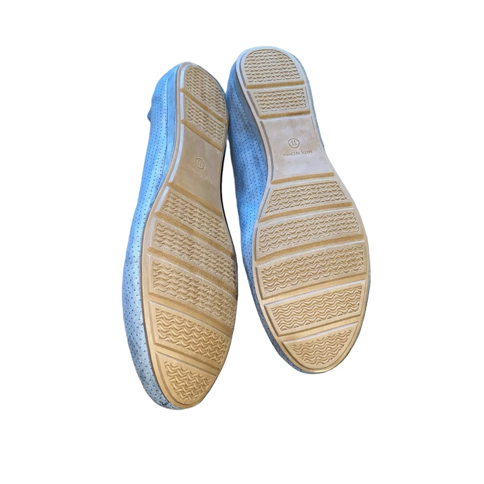 American Rag Cie Aellie Perforated Fabric Ballet Flat shoes blue size 11 NEW - Image 8