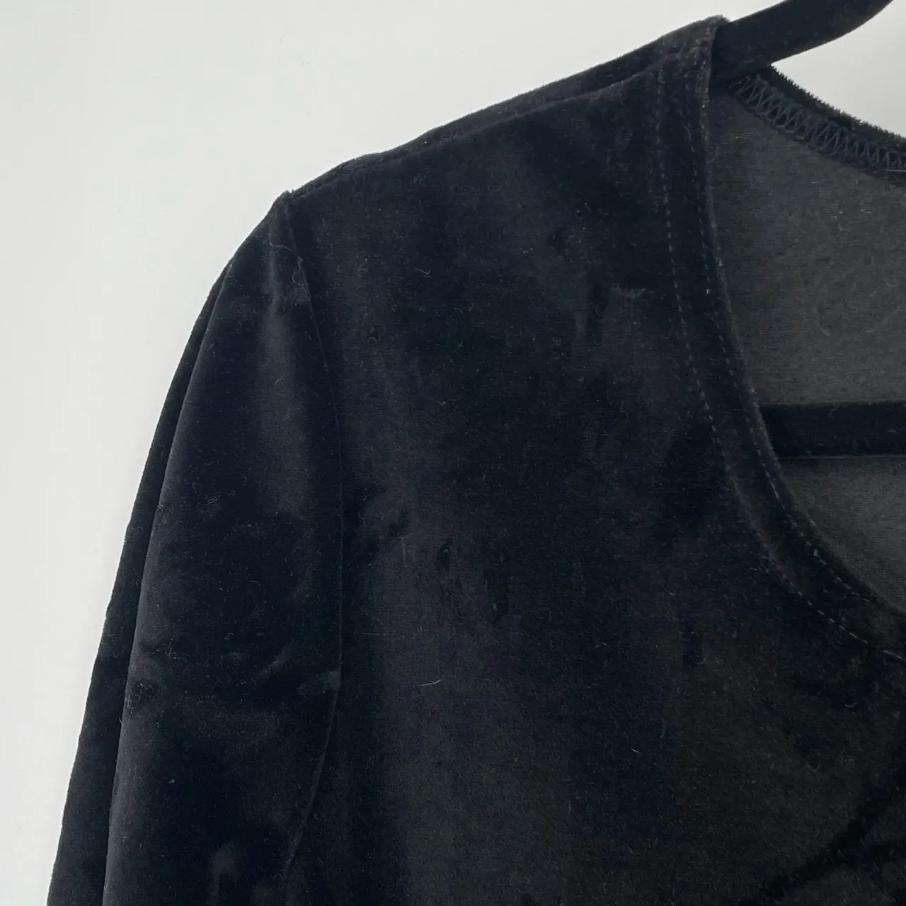 LIEBE‎ Women's Black Floral Whimsigoth A-Line Minimalist Knee Length Dress Large - Image 6