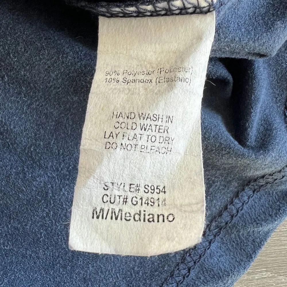 Le Lis Skirt Womens Medium Blue Elastic Waist - Image 4