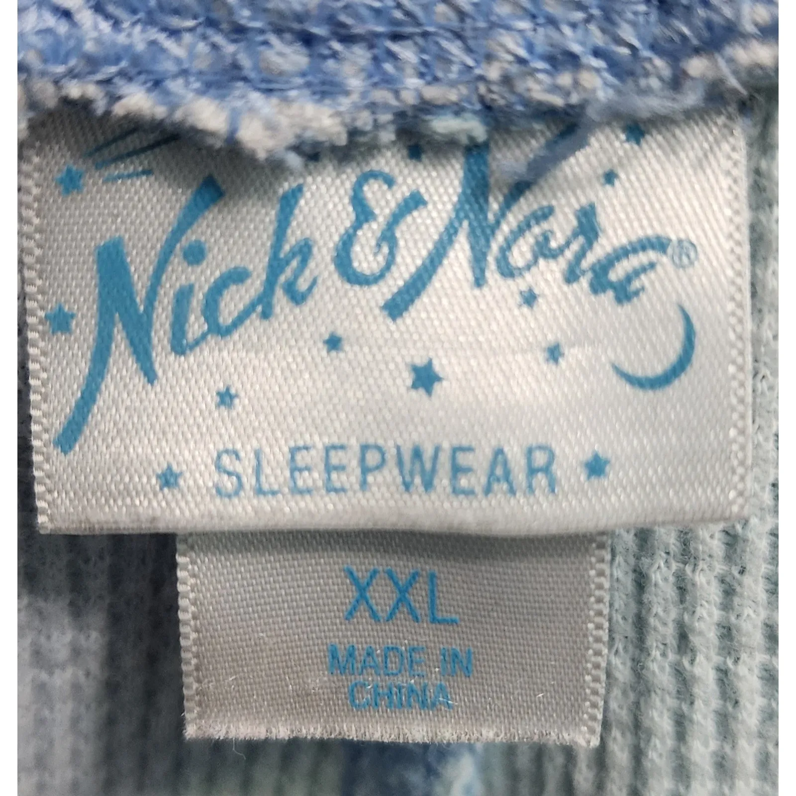 Nick & Nora Sleepwear Pajama Pants XXL Fishing Ducks Flannel Cotton Blue Cozy - Image 4