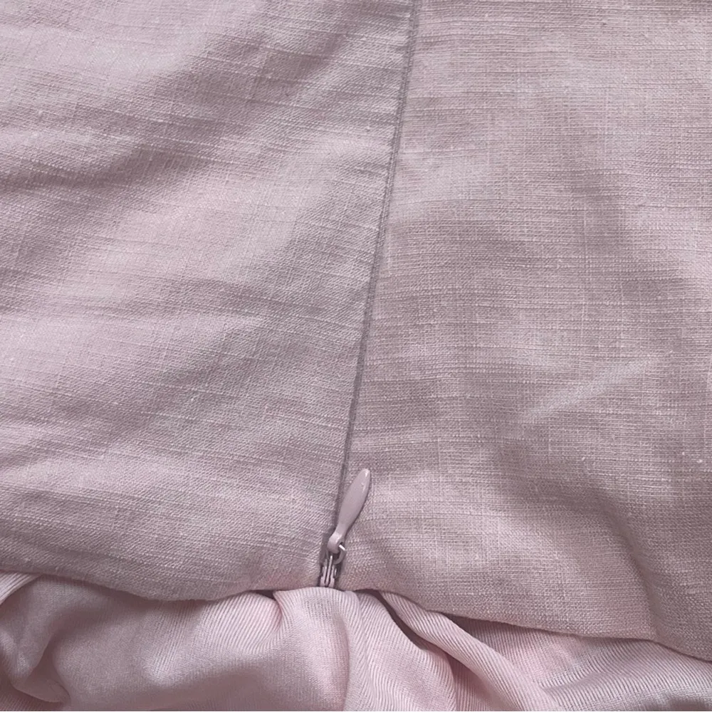 ZARA TWISTED ASYMMETRIC Linen Blend Pink Top Bloggers Fave Sz Medium - Image 8