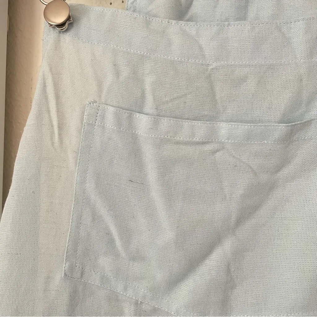Daily Drills Linen Overalls in Light Blue Size XS/S - Image 6