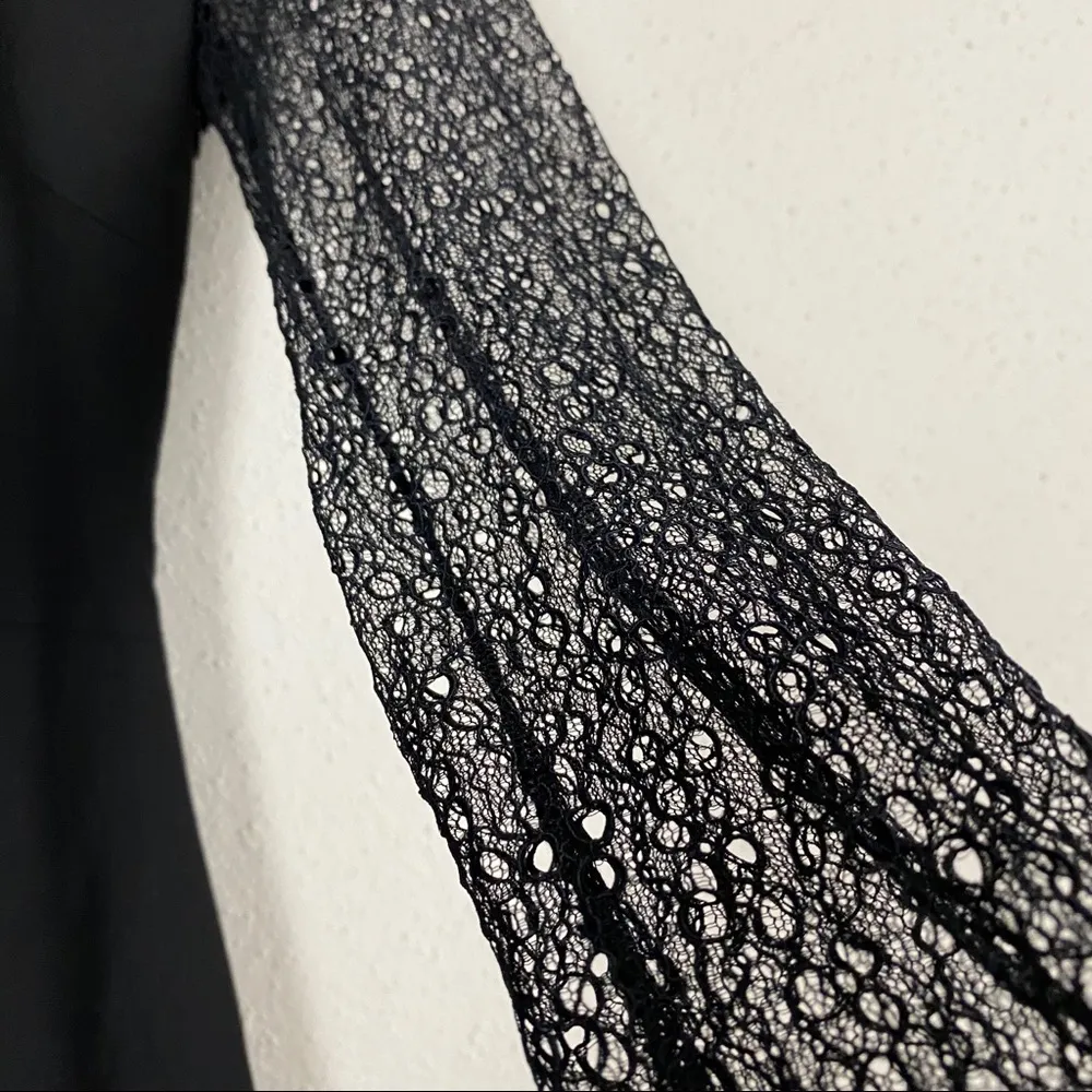 Robert Rodriguez lace inset long sleeve dress - Image 9