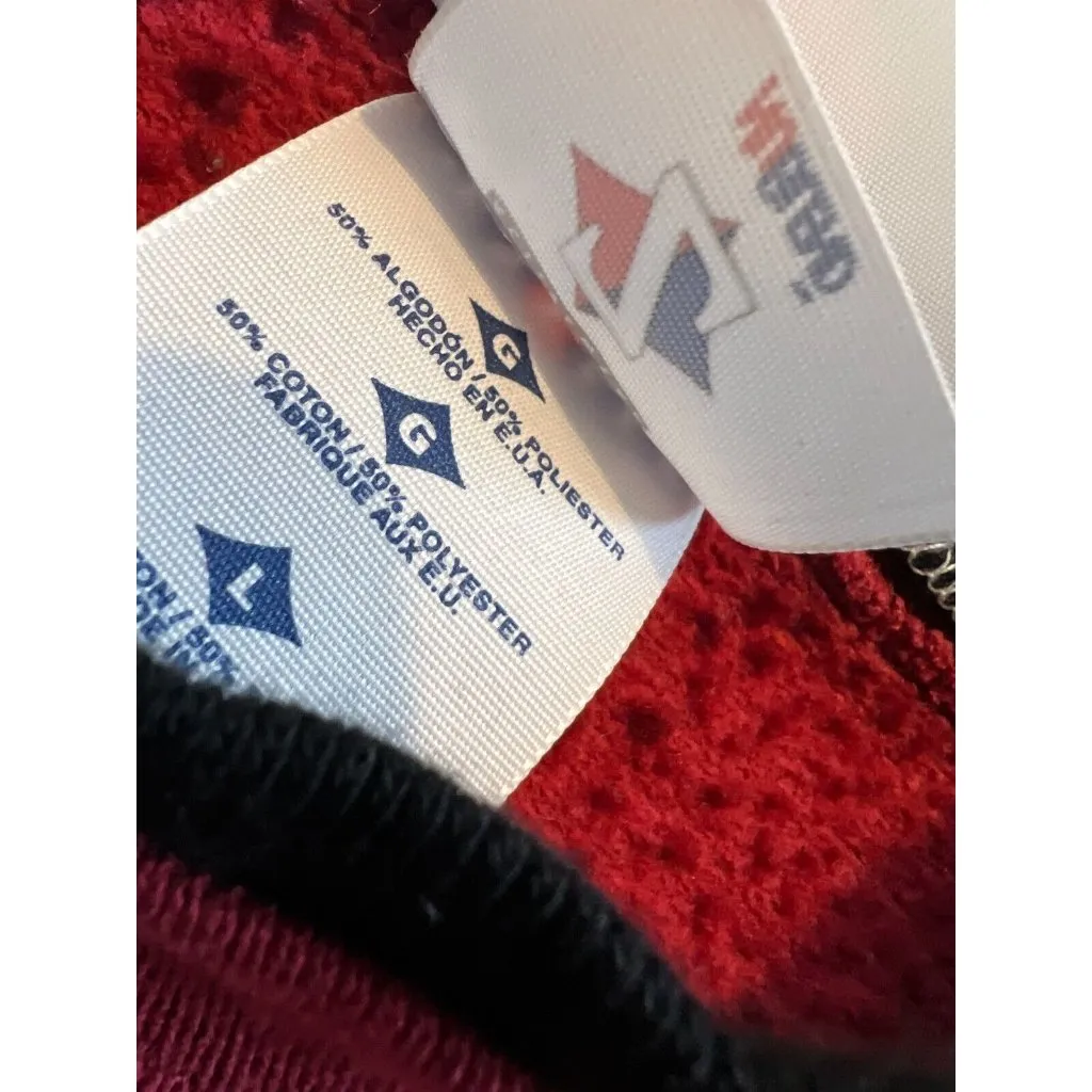 Morning Sun Sweatshirt Pullover Large Every Birdie Welcome Birds Vtg Vintage Red - Image 6