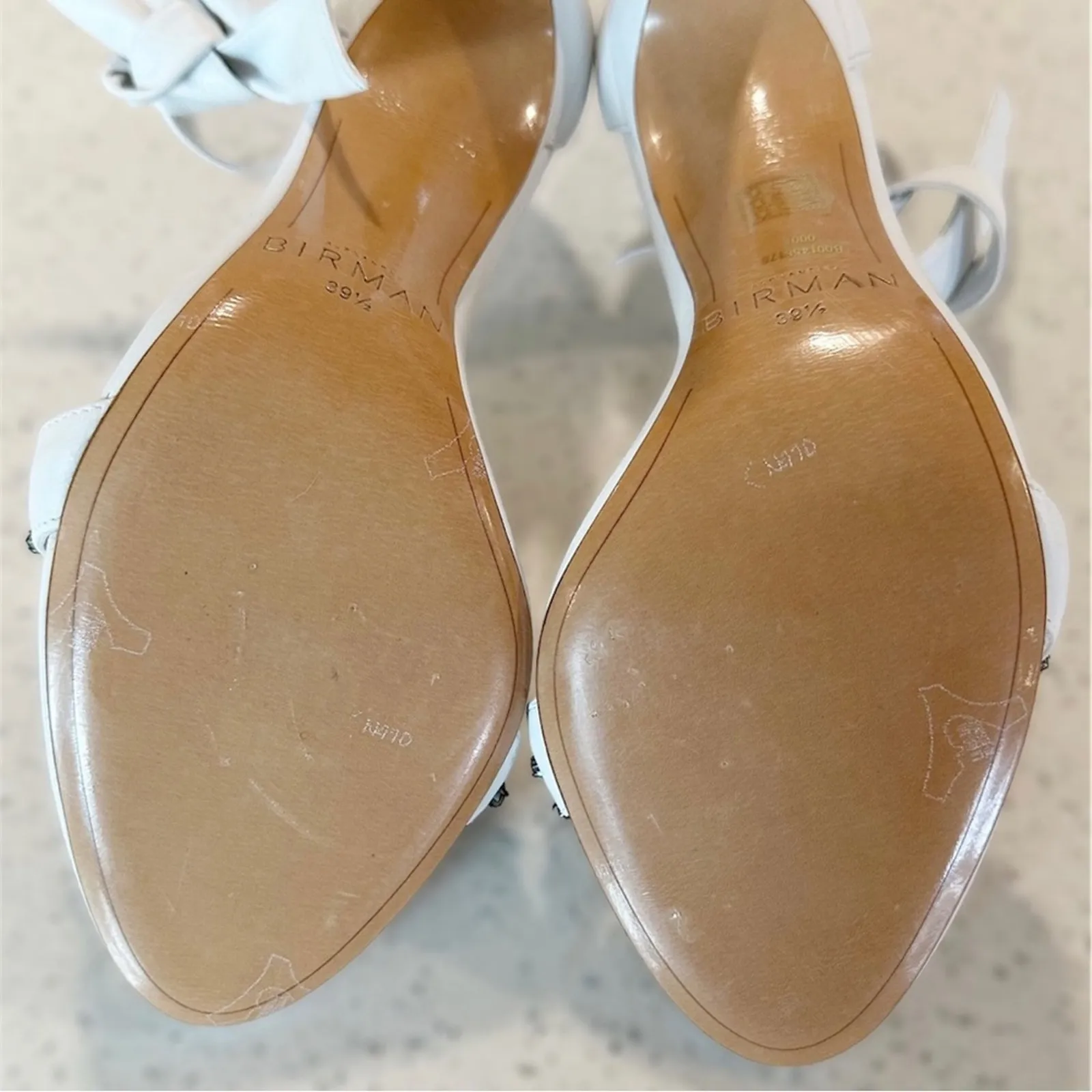 Alexandre Birman Clarita Jeweled‎ Stiletto Heel Sandals White Bridal - Image 8