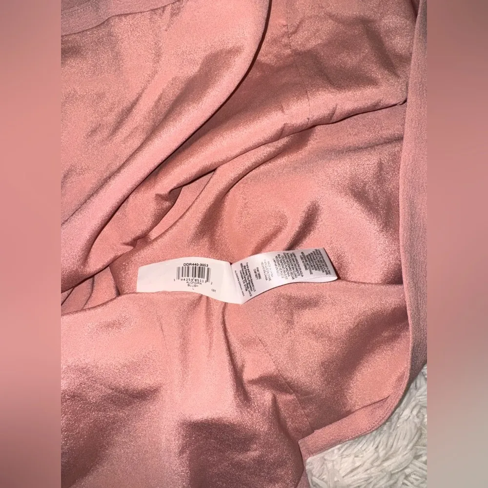 NWOT Dress the Population Alondra Blouson Sheath pencil skirt Dress Blush Sz L - Image 6