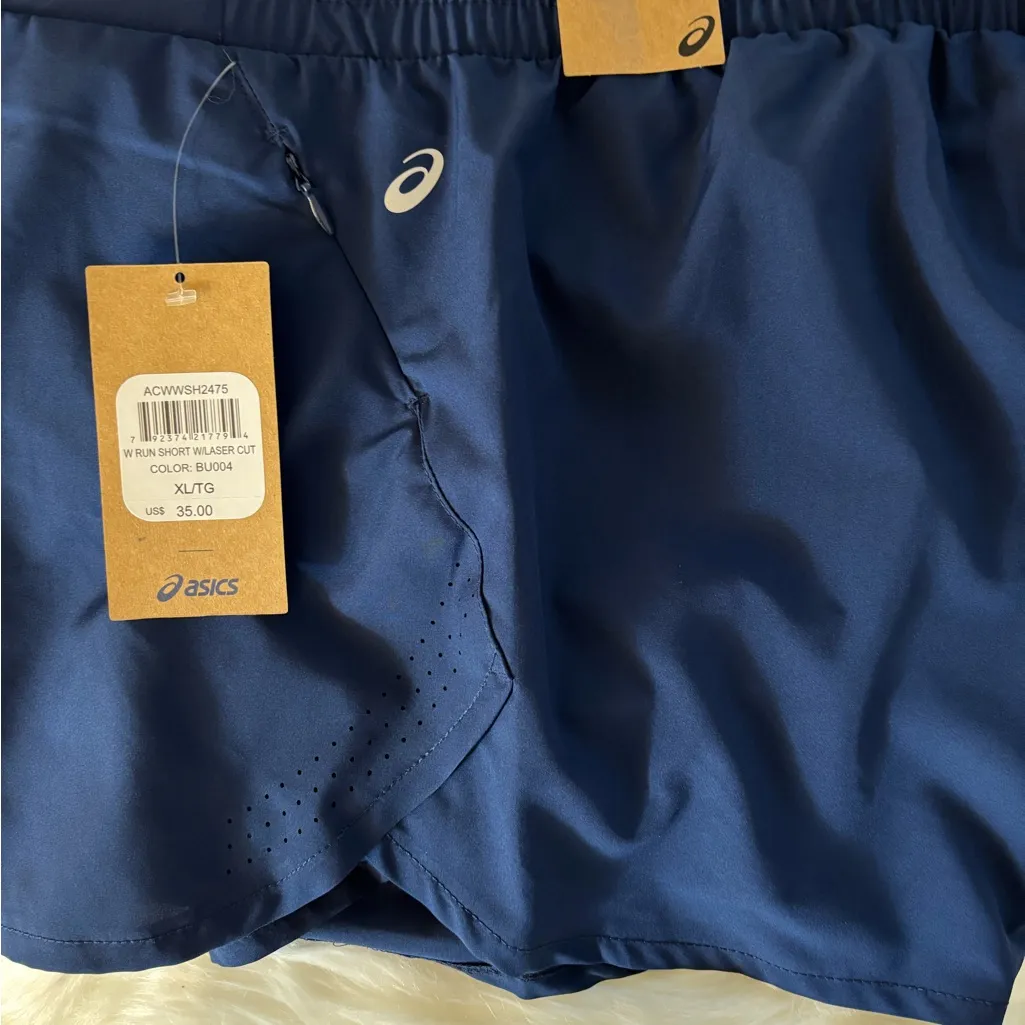 🏃‍♀️👟 NWT ASICS Women's Blue Running Shorts. Size XL - Image 3