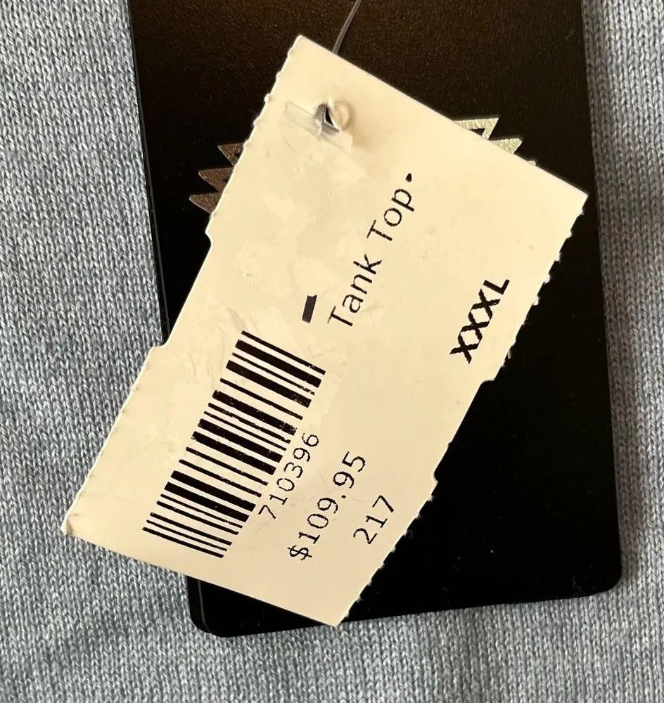 Angel Apparel Tank Top Denim Blue Knit Scoop Neck Sleeveless Top Sz 3X NWT - Image 12