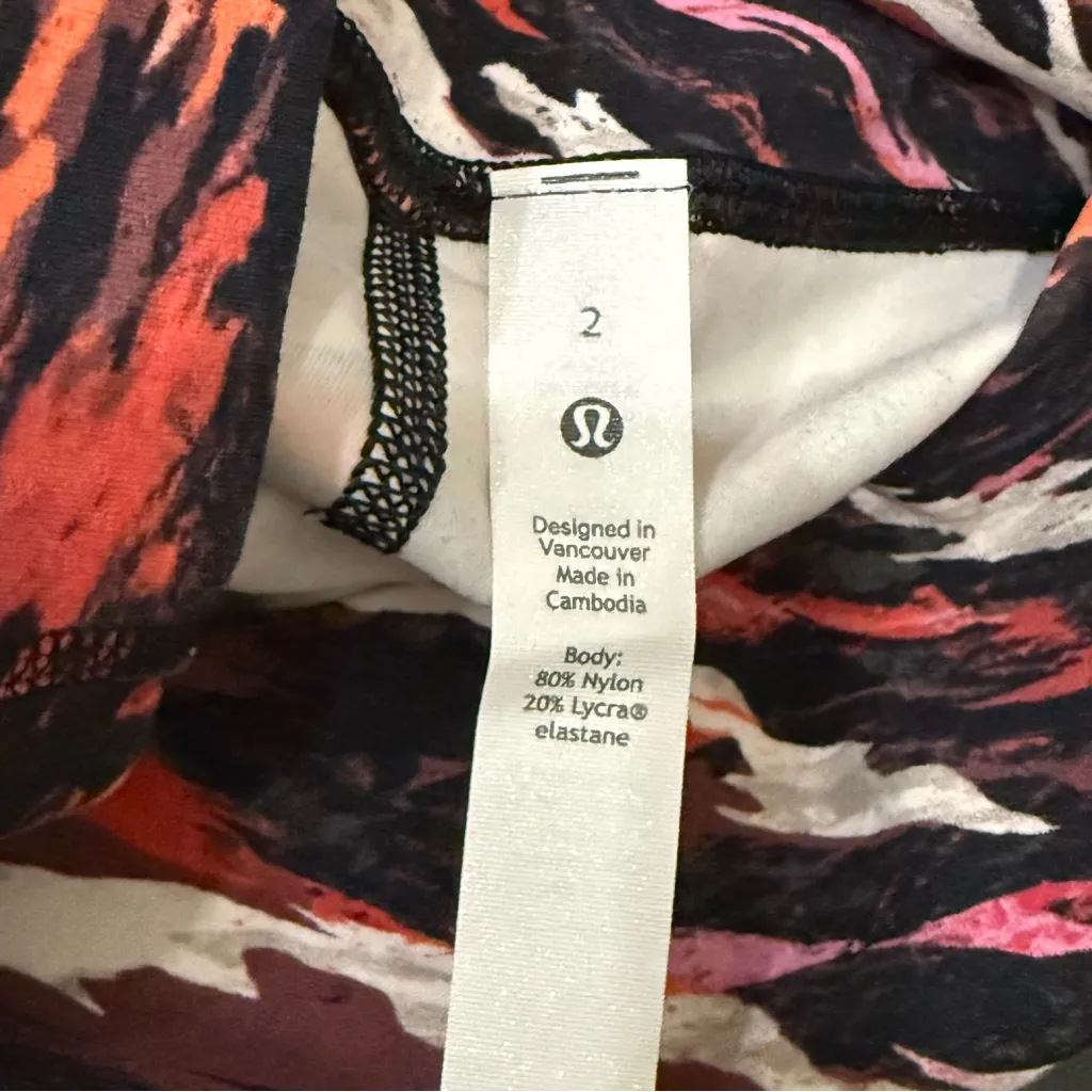 LULULEMON Lunar New Year Align High Rise Pant 25” Tiger Tide Smoky Red Multi 2 - Image 9