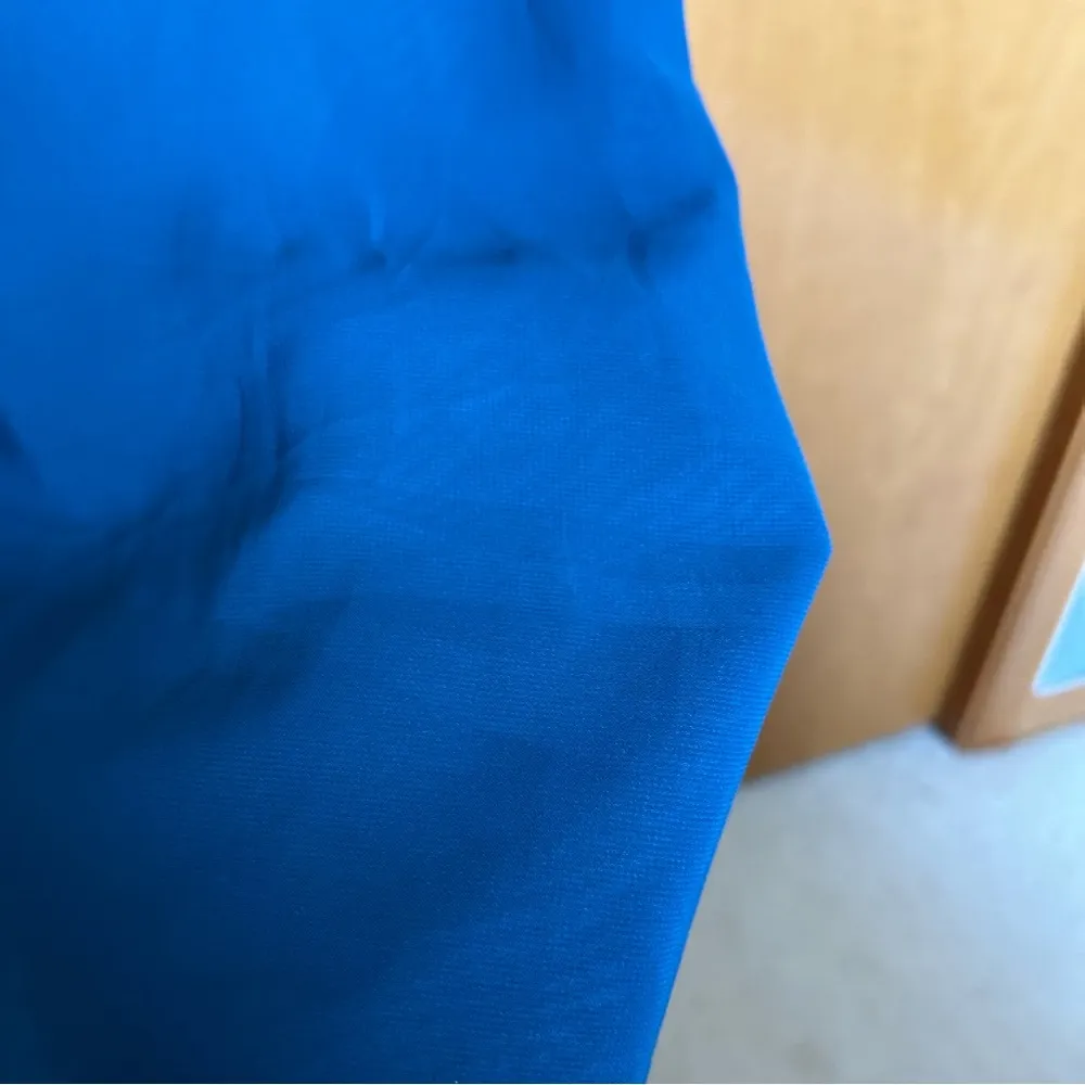 Azazie Deelia Maternity Bridesmaid Maxi Dress in Neptune Blue Size A10 - Image 6