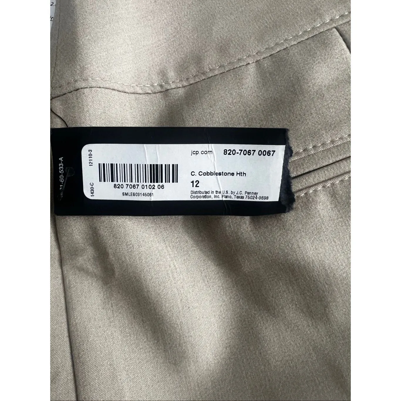 Worthington Beige Pencil Above Knee Length Skirt Size 12 Back Zip Formal Career - Image 7