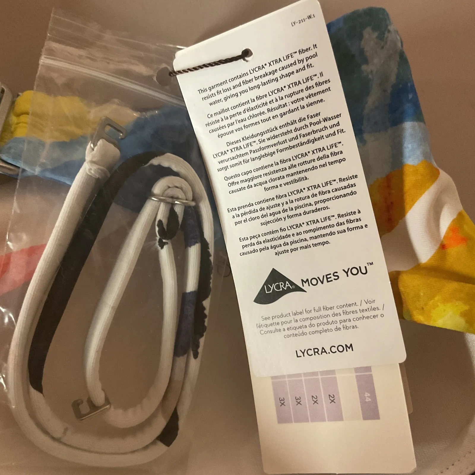 CALIA Women's Twisted Bandeau Bikini Top & Wide Banded HR Bottoms Set Size M NWT Blue Size M - Image 15