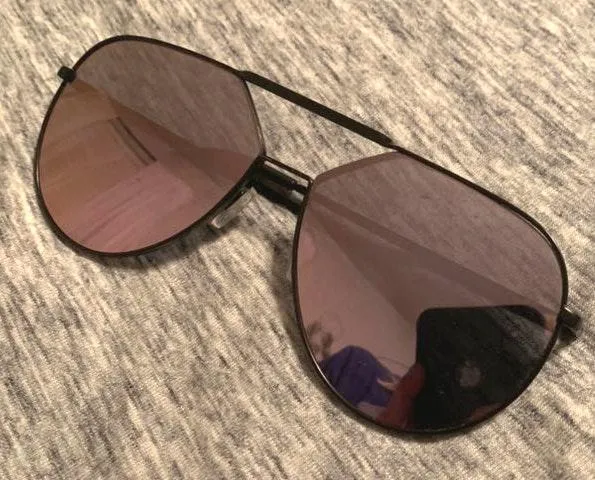 aviator style sunglasses Purple - Image 2