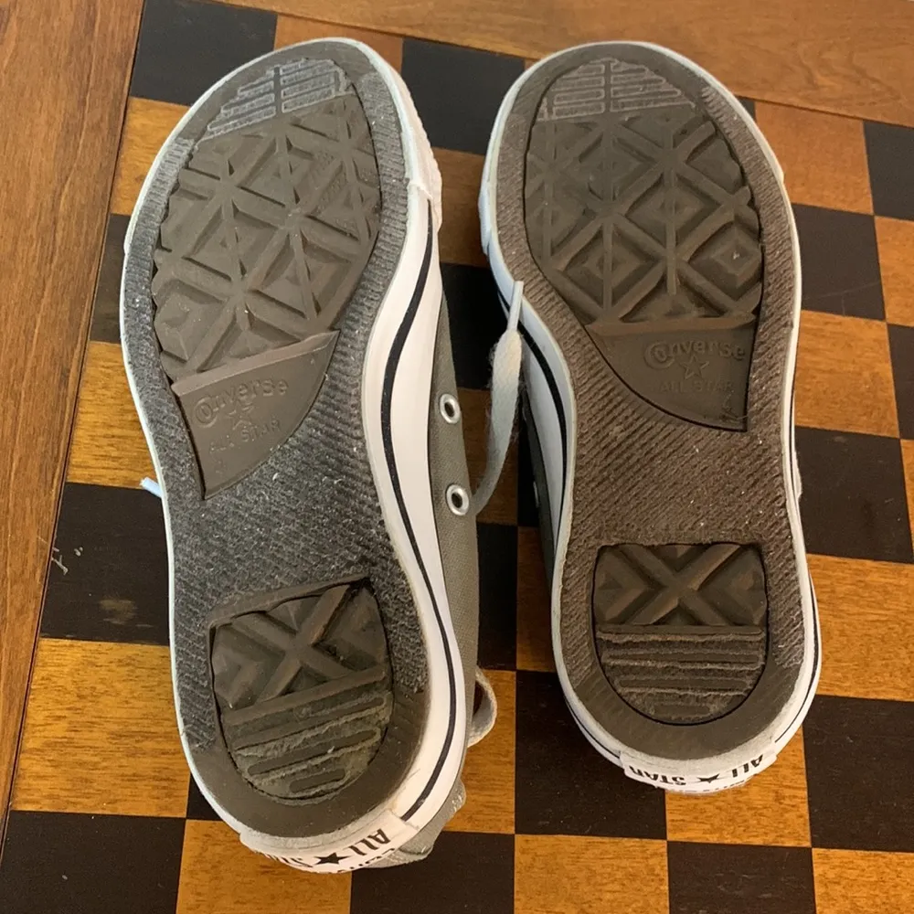 Converse All Star Gray Canvas Low Top Sneakers Size 6 - Image 6