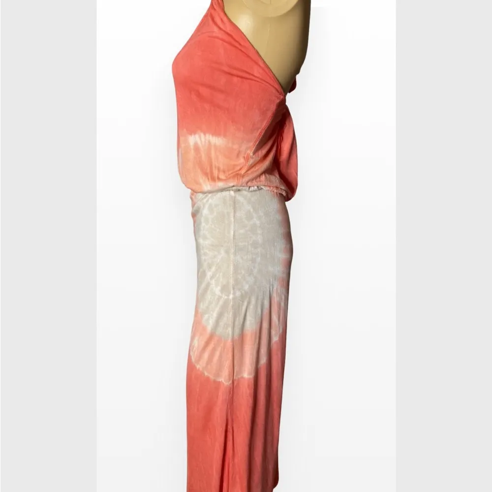 Young Fabulous & Broke Halter Key hole Tie Dye Long Dress Size S - Image 4