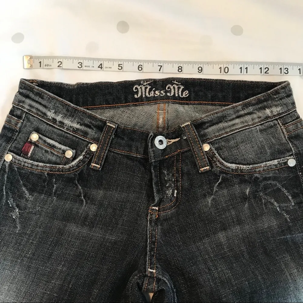 🌷Miss Me Faded Black Angelina Jeans Size 26 - Image 6