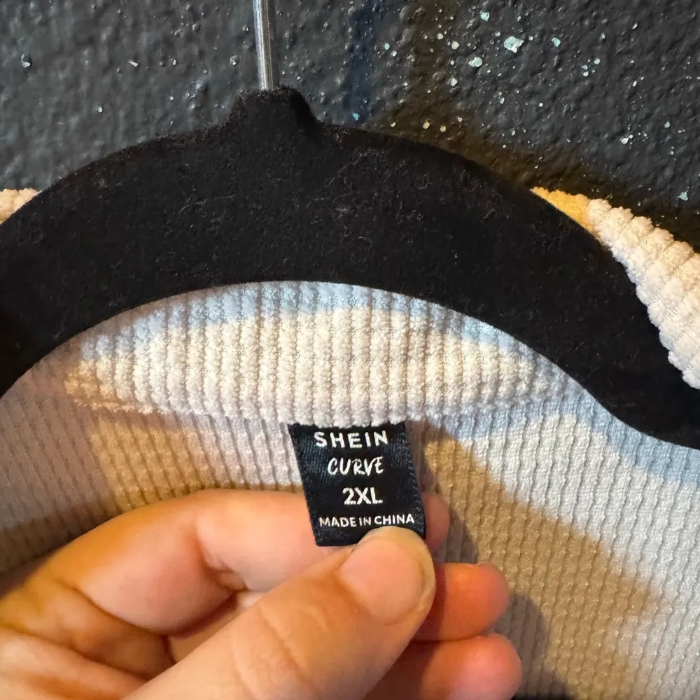 SHEIN Cream Corduroy Button Up Shacket - Image 3