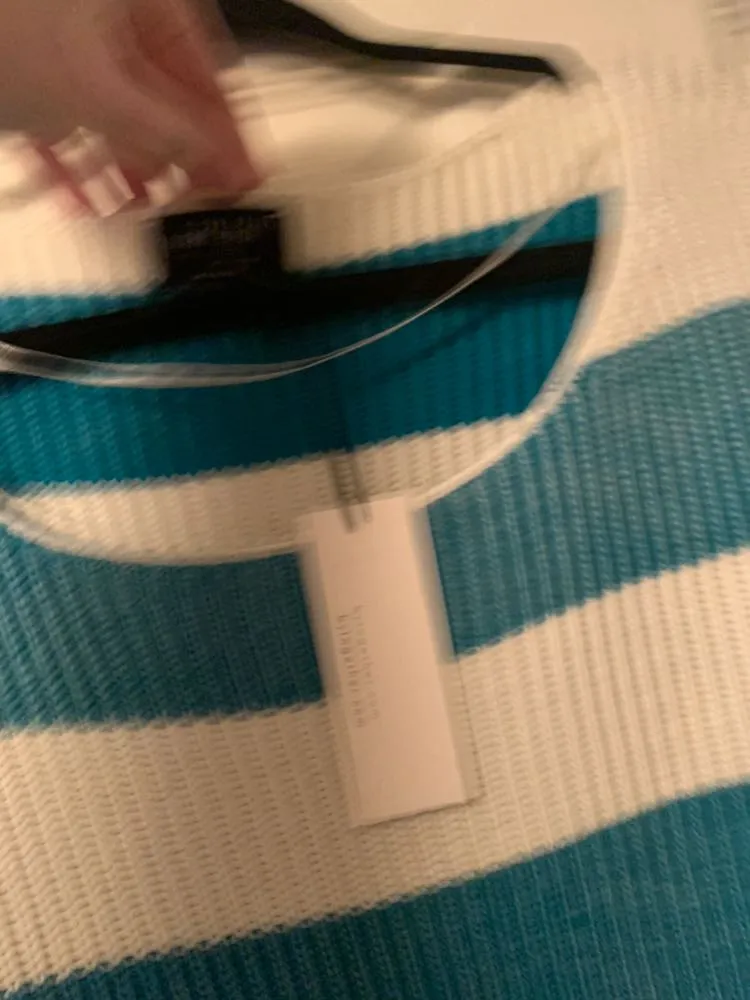BLANK NYC Turquoise Striped Sweater  - Image 3