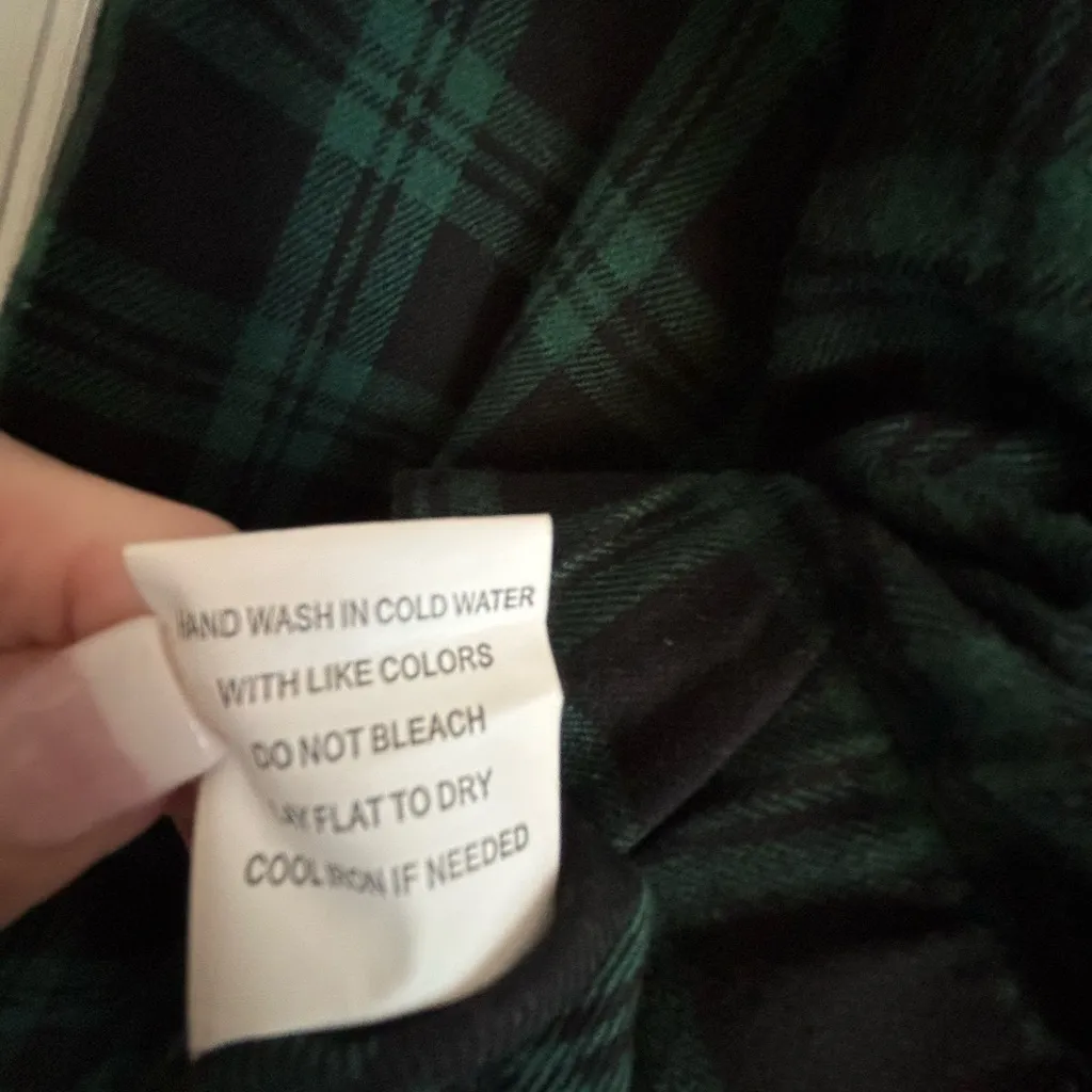 Plaid Green and Black Women's Top - Image 6