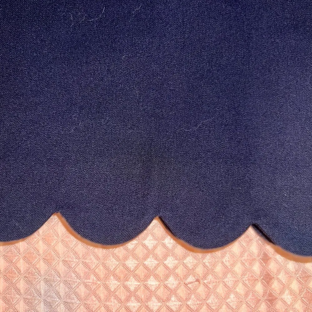 TALBOTS Chatham Crop Navy Pants with Scallop Hem Size 8 - Image 2