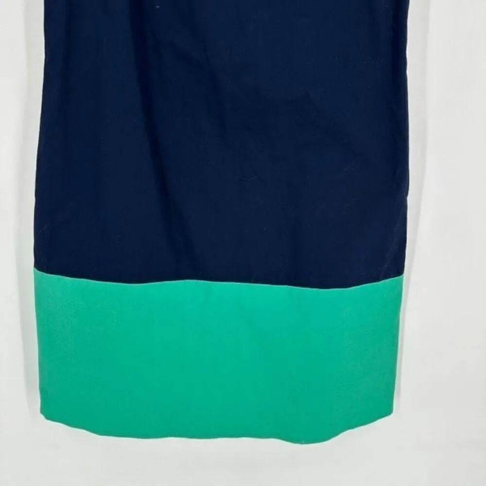 SAIL TO‎ SABLE Tunic Shift Dress Womens Small Mint Green Navy Classic Colorblock - Image 8
