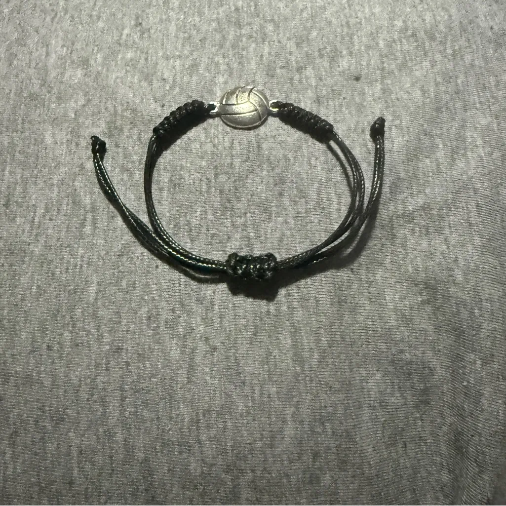 Soccer leather bracelet Brown - Image 2