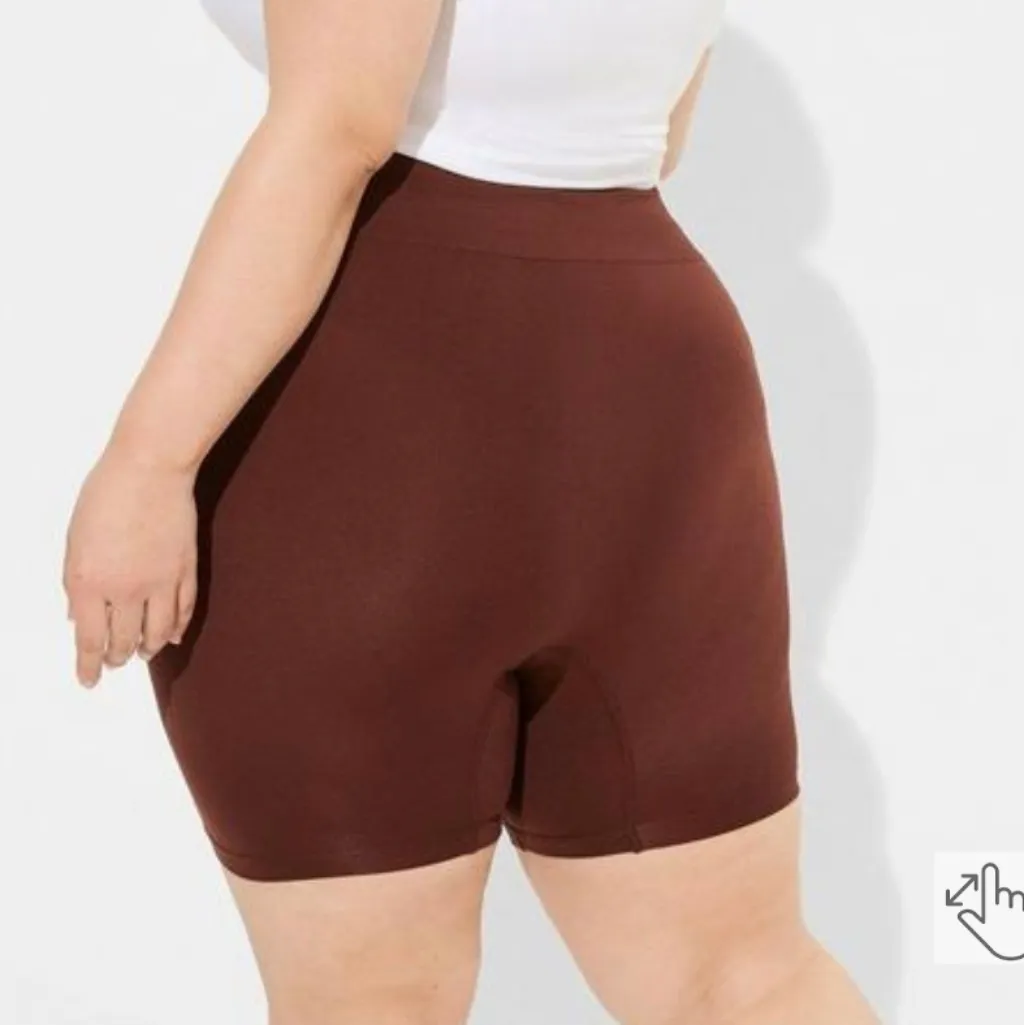 🆕 Torrid NWT Plus 2 2X 18 20 Brown Panty Shorts High Rise No Rub NEW - Image 4