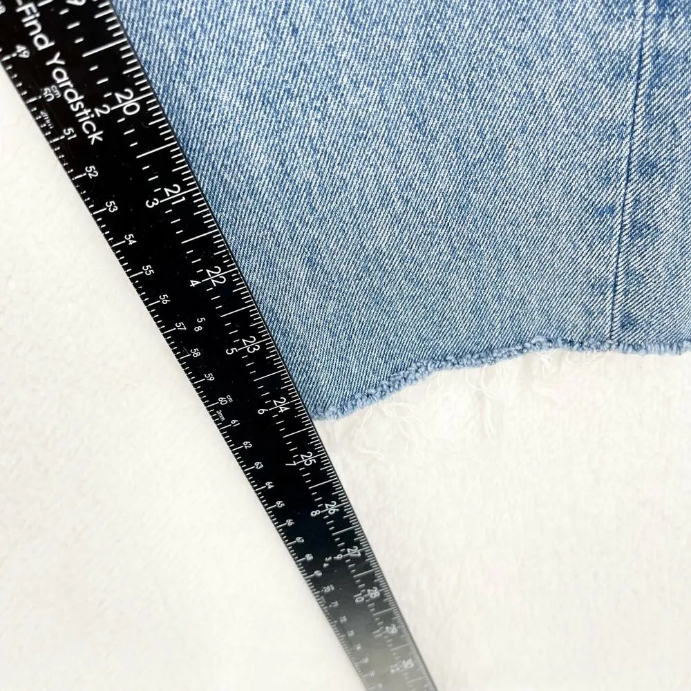 GRLFRND Denim Karolina Blue Dream High waisted Button Fly Jeans Size 26 - Image 4