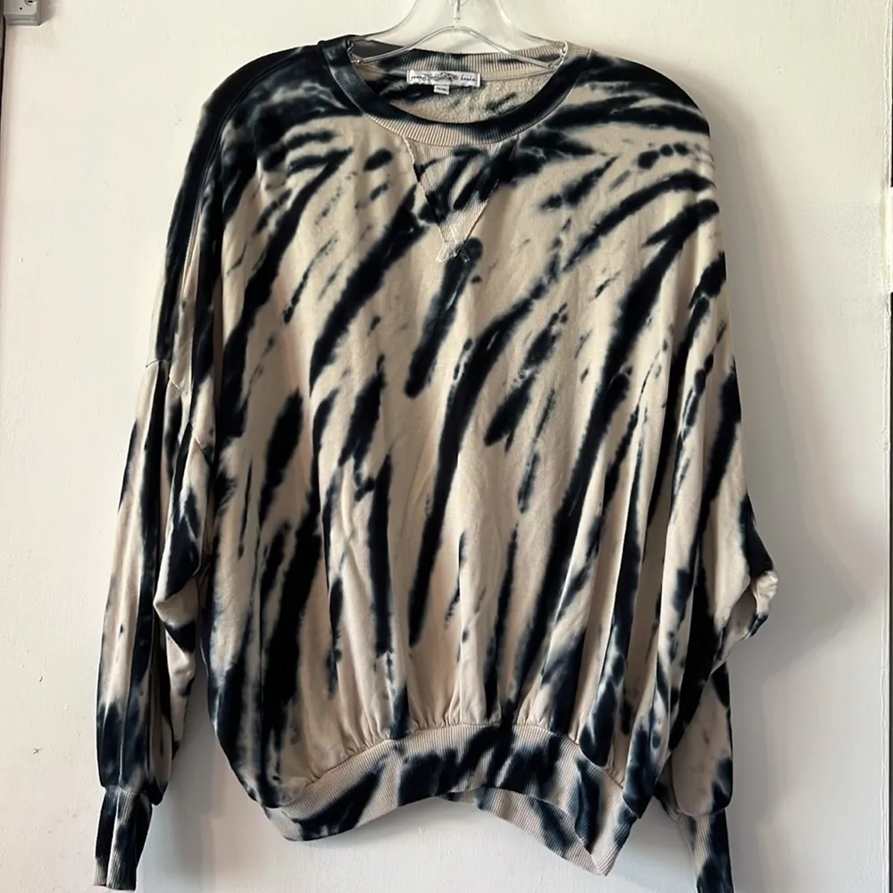 Young Fabulous & Broke Tie Dye Crew Neck Sweater Soft Slouchy Oversized Comfy XS - Image 3
