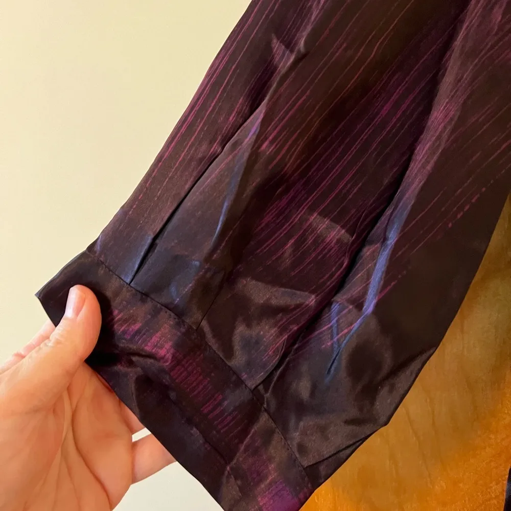 French Connection Women’s Silk Dress Purple Shift Lightweight Size 8 - Image 3