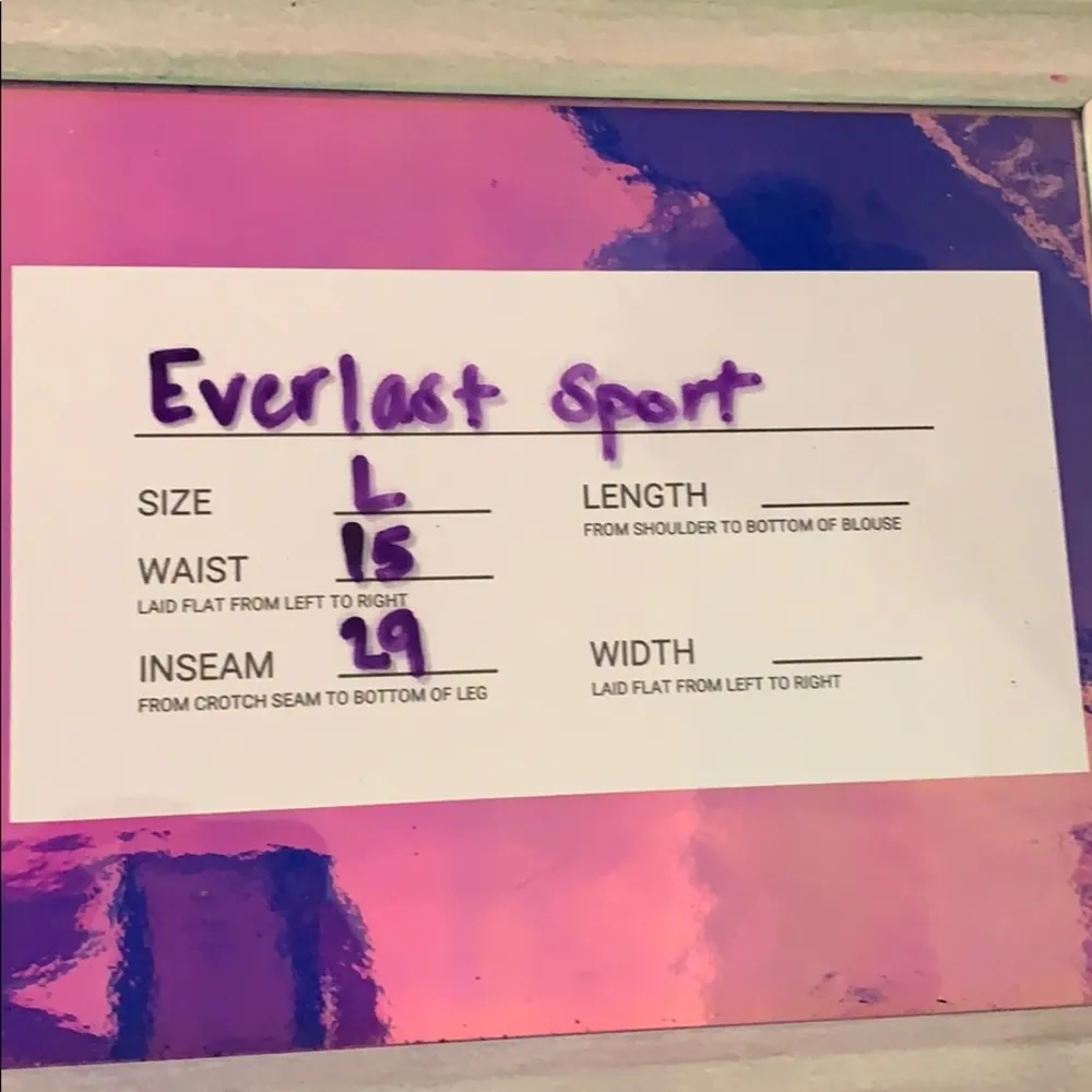 Everlast Sport EUC splattered leggings w pocket - Image 6