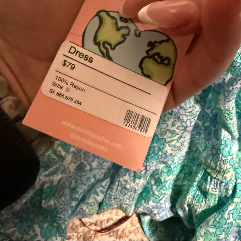 NWT Sundays Floral Open Back Sundress- Size Small - Image 9