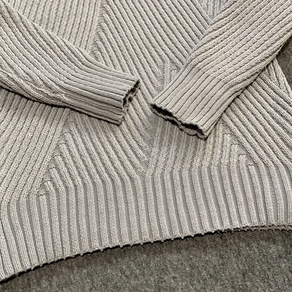 Gray Turtle Neck Sweater Size M - Image 3