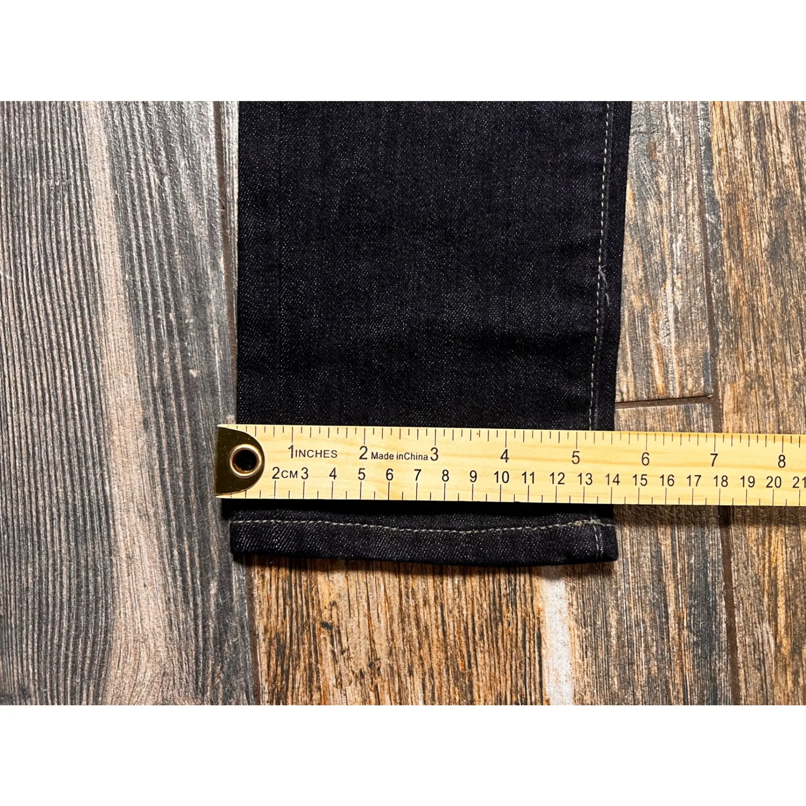 PAIGE Skyline Straight Leg Dark Wash Low Rise Jeans Size 26 Party‎ Stretch EUC - Image 11