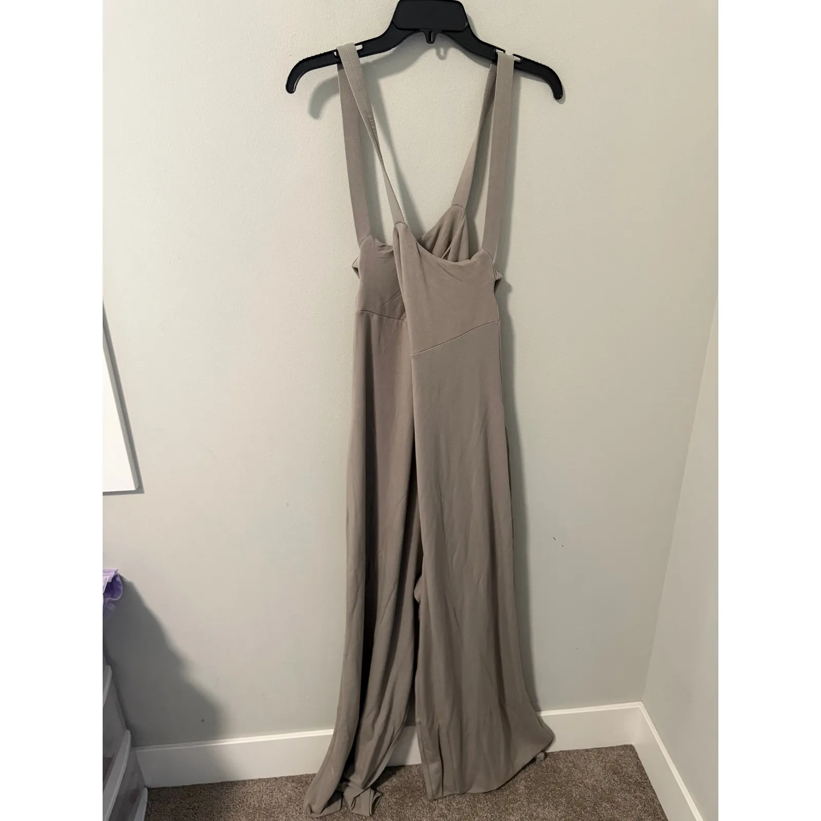 New Fabletics Smooth as Hell Cross Back Jumpsuit, Smoke Show Size 5X - Image 2