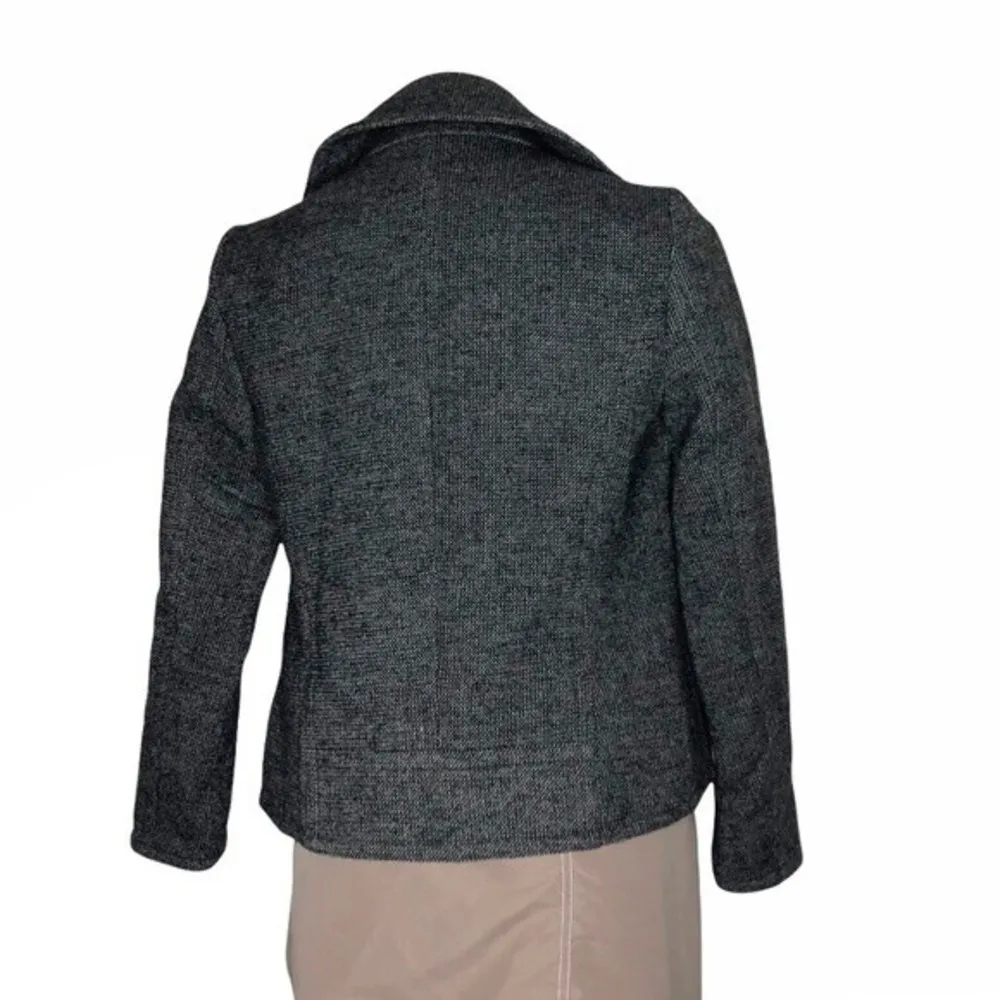 DOWNEAST Fabric Moto Jacket Salt & Pepper Womens Size XS - Image 4