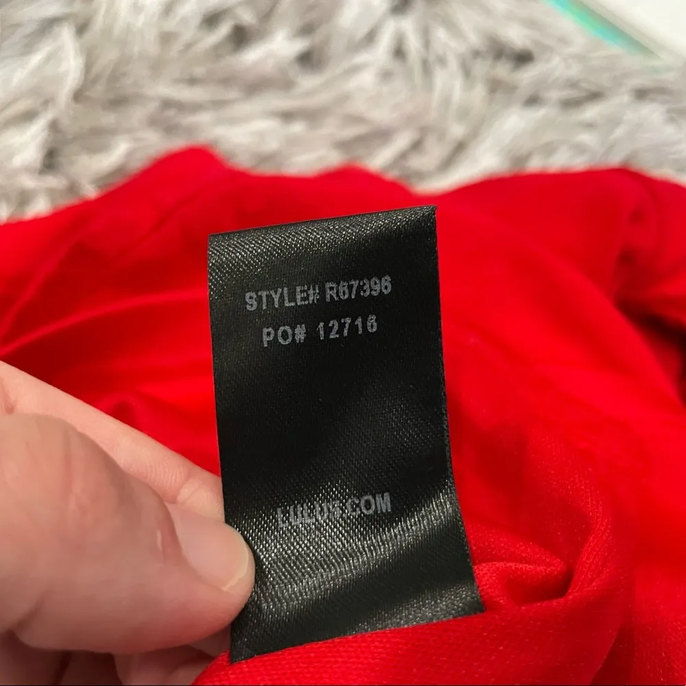 Lulu’s Roxanna Red Tie Back Romper XS - Image 7