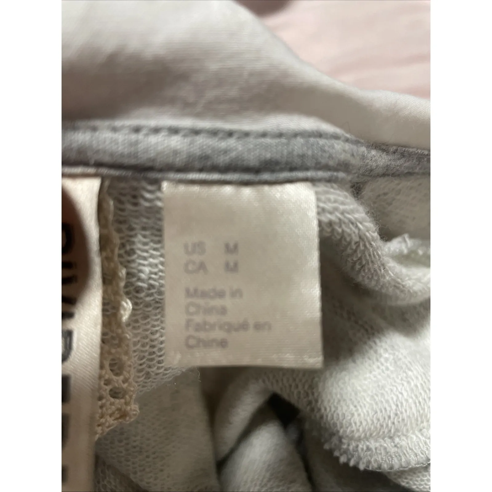 Tiered Long Sleeve Midi Sweatshirt Dress Womens M Cottage Baggy Modest Ruffle Gray Size M - Image 6